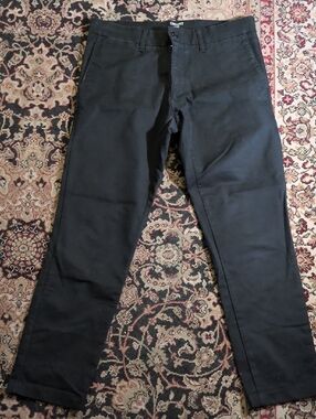 Carhartt WIP Black Sid Pant 32x27 (hemmed)